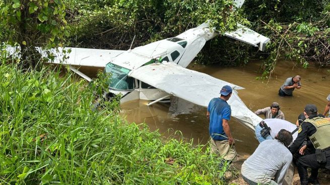 Avioneta de la Policía cae en medio de la selva, cerca de Contama | VIDEO