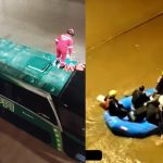 Bus queda atrapado en inundación en Arequipa: rescate de pasajeros es complicado