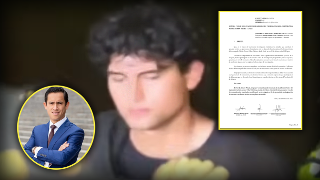 Abogado Jefferson Moreno renuncia a la defensa de Adrián Villar en caso Lizeth Marzano