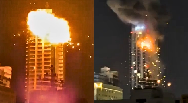 Ataque aéreo con dron impacta edificio residencial en Baréin | VIDEO