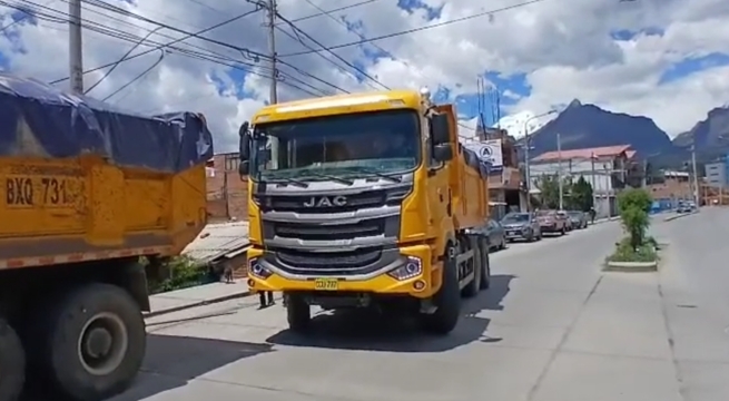 Carhuaz: golpe a la minería ilegal deja 90 toneladas de mineral incautadas y cuatro detenidos