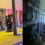 Dos locales quedan calcinados tras presunto atentado con explosivo | VIDEO