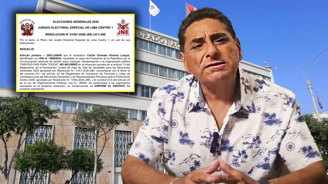 Carlos Álvarez continúa en elecciones 2026: JEE descarta exclusión por condena absuelta vinculada a Montesinos