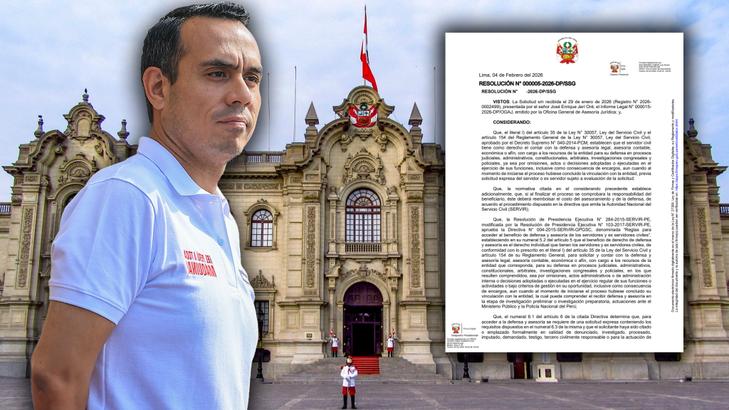 Gobierno aprueba que defensa de José Jerí sea pagada con dinero público por caso Chifagate