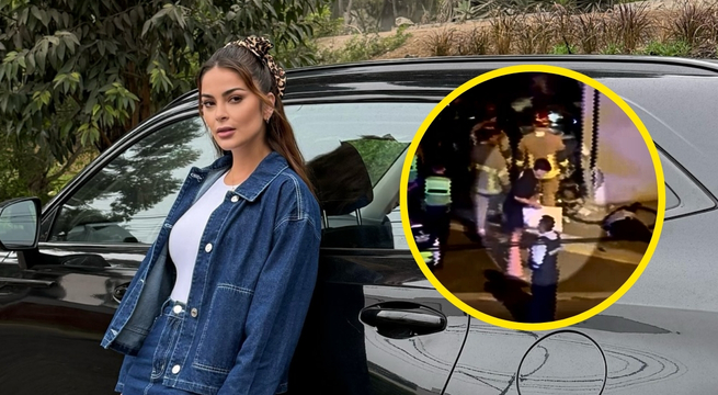 Joven retira objetos de camioneta de Laura Spoya tras accidente | VIDEO