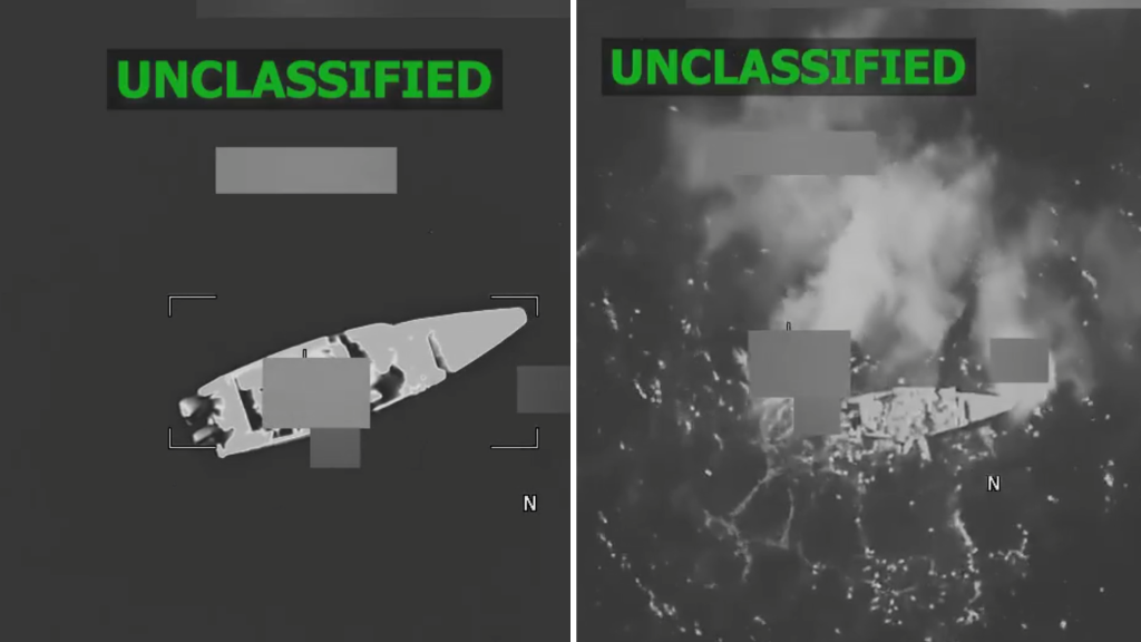 “Narcolancha” es destruída por Estados Unidos en el Caribe y deja 3 muertos | VIDEO