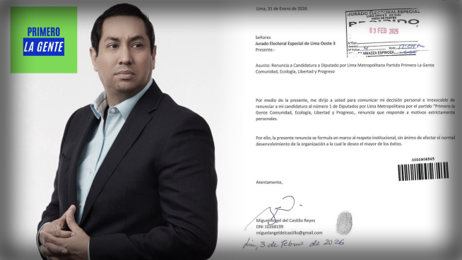 Primero la Gente pidió la renuncia de Miguel del Castillo por desviar fondos a su medio de comunicación, según partido