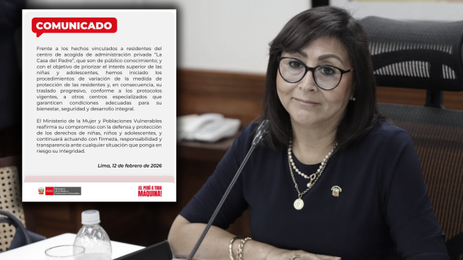 Ministerio de la Mujer evacúa a menores de albergue fundado por congresista Milagros Jáuregui