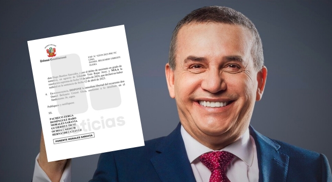 TC anula condena de Daniel Urresti y ordena su libertad por caso Hugo Bustíos