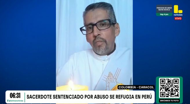 Sacerdote sentenciado por abusar de un menor en Colombia realiza actividades religiosas en Perú