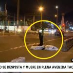 Motociclista se despista y muere en plena avenida Tacna