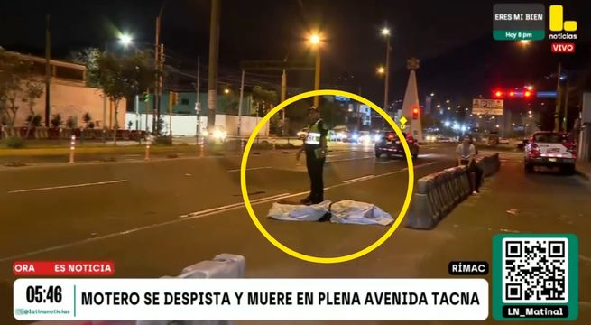 Motociclista se despista y muere en plena avenida Tacna