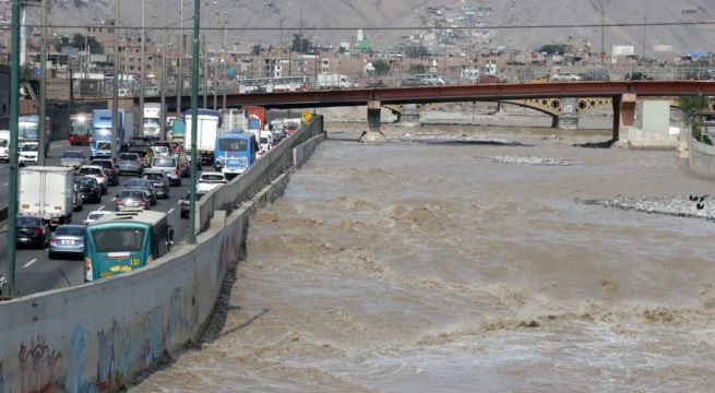 Caudal del río Rímac alcanzó su pico más alto en lo que va del 2026