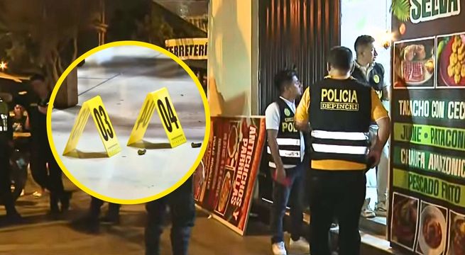 ¡Masacre en anticuchería! Matan a tres personas con más de 20 disparos