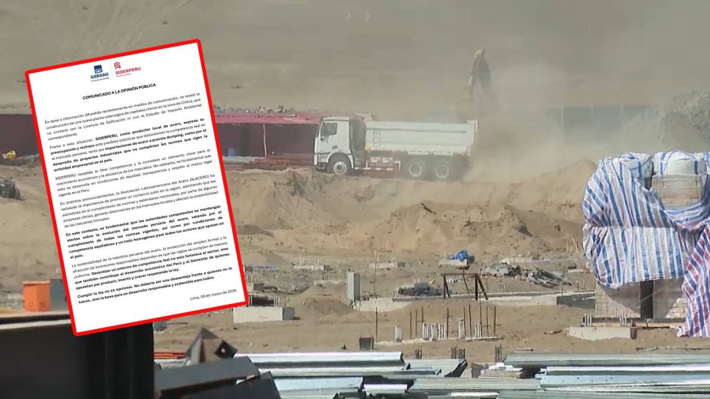 Siderperú expresó su rechazo ante irregularidades en construcción de planta china en Chilca
