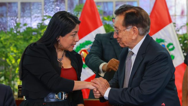 Presidente Balcázar anunció evaluación de ministros y una hora después la premier Denisse Miralles fue retirada del cargo | VIDEO