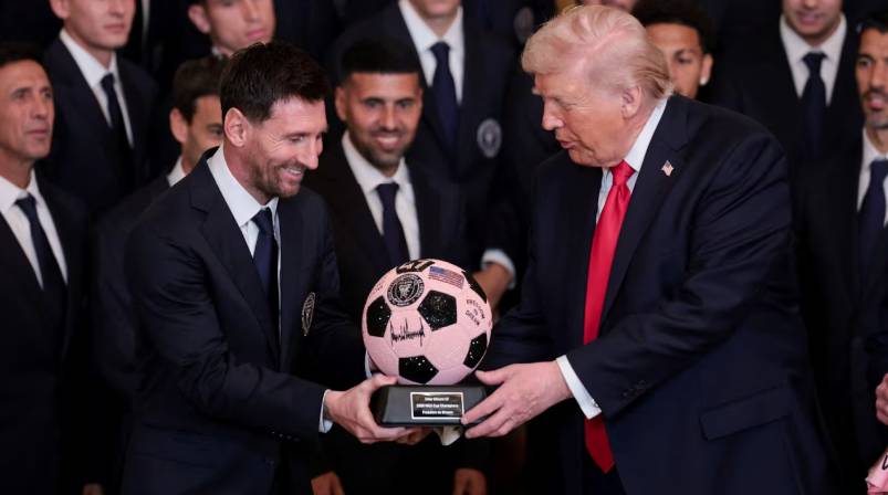 El elogio de Donald Trump a Lionel Messi en la Casa Blanca que se viralizó