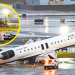 Avión choca con camión de bomberos durante aterrizaje y pilotos mueren