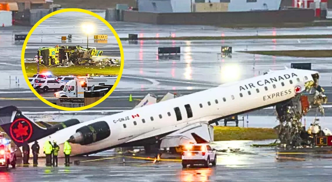 Avión choca con camión de bomberos durante aterrizaje y pilotos mueren