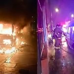 Callao: extorsionadores incendian combi pese a pago de cupos | VIDEO