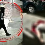 Cámara capta momento en que asesinan a policía en la puerta de su casa | VIDEO