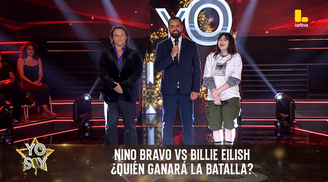 Yo Soy GRANDES BATALLAS: ¡Nino Bravo se impone ante Billie Eilish y conserva su silla de consagrado!