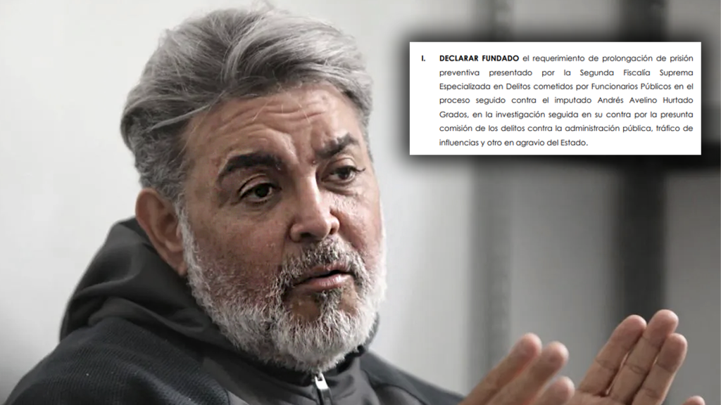 'Chibolín' seguirá en la cárcel: amplían 18 meses de prisión preventiva por coima y tráfico de influencias