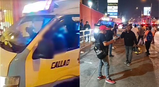 Chofer muere tras ataque a balazos contra combi cerca al centro comercial Minka