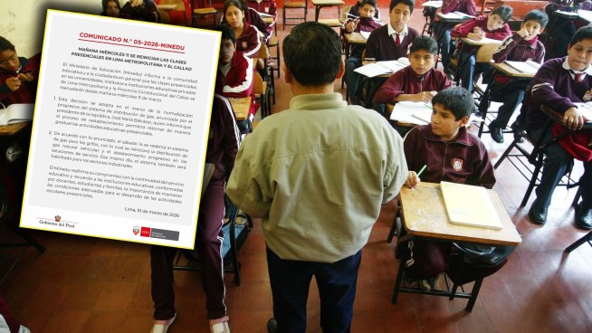 ¿Mañana 11 de marzo reinician las clases presenciales en Lima y Callao?: esto dice el Minedu