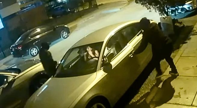 Delincuentes armados roban a pareja tras reunión de padres de familia en San Borja