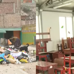 Con aulas en mal estado y basura alrededor: así volvieron a clases alumnos de un colegio en Huaycán