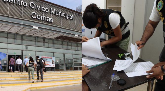 Fiscalía interviene Municipalidad de Comas tras denuncia de trabajadores que son obligados a hacer campaña