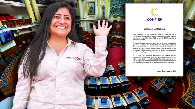 Confiep pide al Congreso otorgar voto de confianza a gabinete Miralles