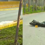Motociclista muere tras sufrir accidente: copiloto sobrevivió tras salir catapultado