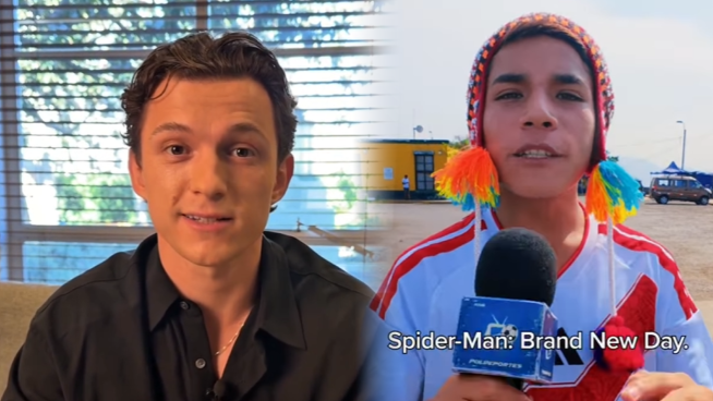 ¡Perú en Hollywood! Tom Holland felicita a Pol Deportes por tráiler de Spider-Man | Video