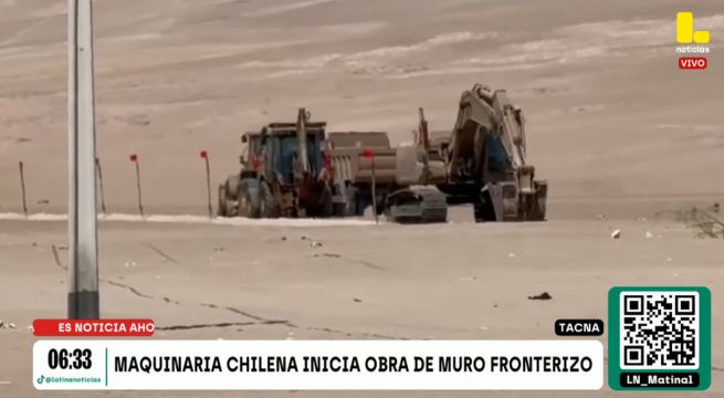 Chile inició construcción de muro en frontera con Perú