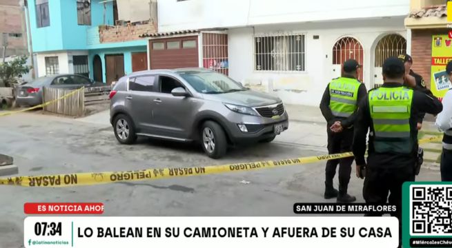 Nuevo ataque en San Juan de Miraflores: balean a padre de familia cuando llevaba a su hija a la universidad