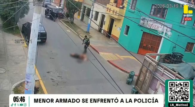 Adolescente armado que se enfrentó a policía terminó herido de bala en La Perla