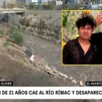 Estudiante de ingeniería desaparece tras caer al río Rímac cuando quería orinar: familia pide ayuda para ubicar su cuerpo