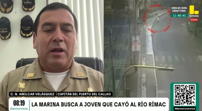 Marina intensifica búsqueda de estudiante que cayó al río Rímac en El Agustino