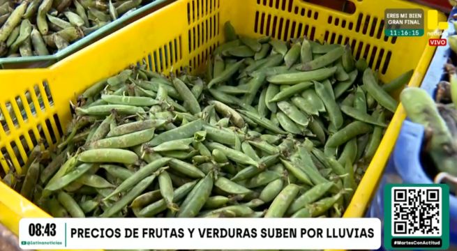 Precio por las nubes: venden el kilo de alverja a 14 soles tras huaicos