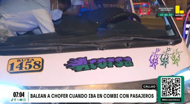 Muere chofer de combi de 19 años que fue baleado por extorsionadores en el Callao