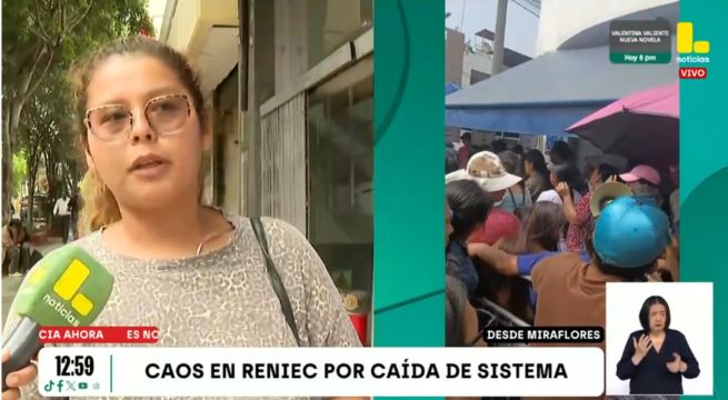 Caos en Reniec por caída de sistema a nivel nacional que afecta servicio de recojo de DNI