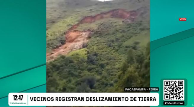 Cerro se viene abajo y arrasa con todo a su paso en Piura tras intensas lluvias
