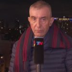 El agustiante momento en que reportero se refugia EN VIVO ante nuevo ataque con misiles