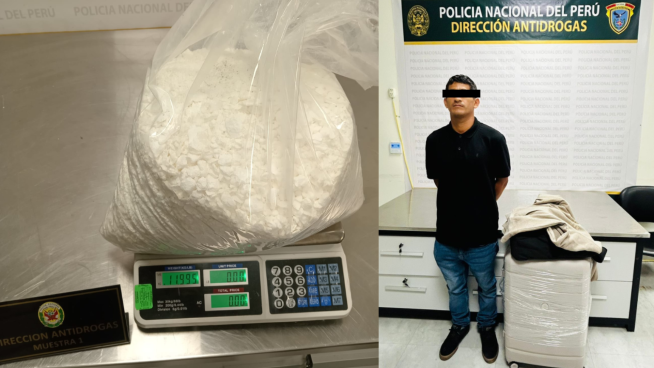 Cae burrier con cocaína valorizada en US$1.500 millones en el Aeropuerto Jorge Chávez: iba a Londres