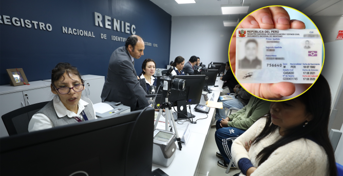 Reniec restablece servicio de entrega de DNI electrónico tras caída de sistema