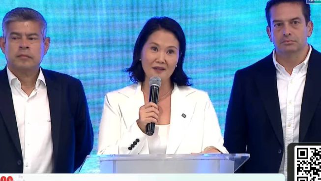 Keiko Fujimori tras elecciones del domingo: "El enemigo es la izquierda"