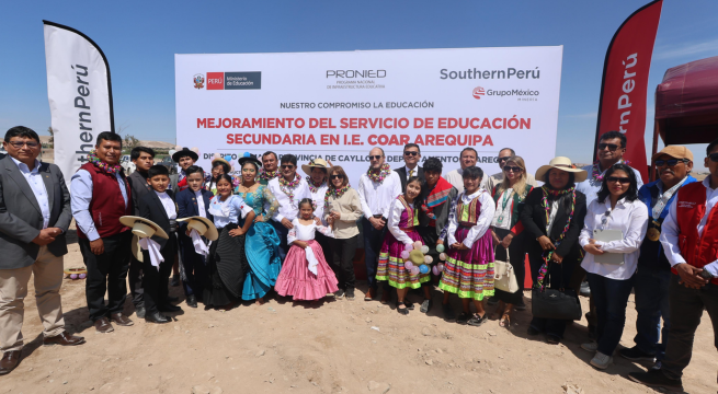 COAR Arequipa: Minedu entrega terreno para la construcción de colegio valorizado en más de S/107 millones