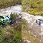 Carretera Central: combi cae al río Rímac y deja dos muertos